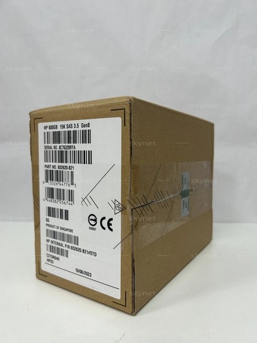 NEW HPE 652620-B21 653952-001 600GB 3.5''15K 6G SAS Internal GEN8 HDD - Afbeelding 3 van 3