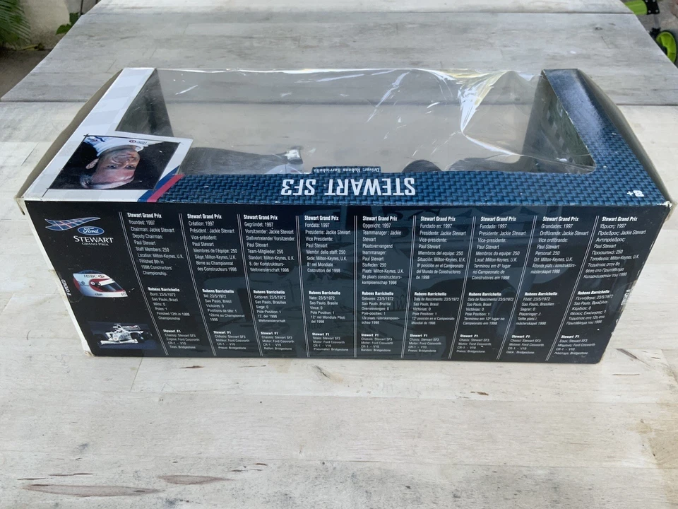 Ford F1 Stewart SF2 Rubens Barrichello Scala 1:18 Mattel Hot Wheels Racing - Immagine 3 di 4