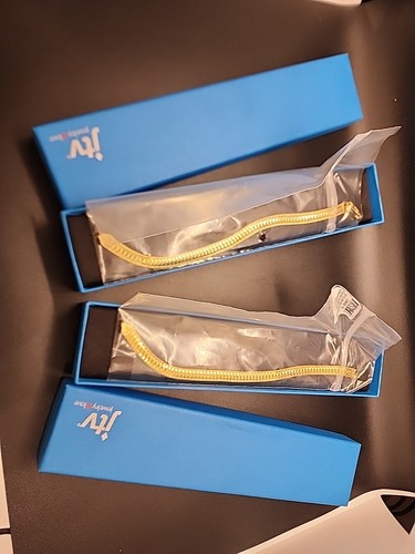 Bracciale maglia catena spina di pesce taglio diamante oro giallo 18 carati su argento sterling - Foto 8 di 10