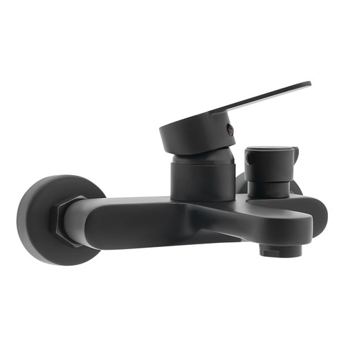 Grifo mezclador bañera grifo baño monomando grifo negro�� - Imagen 14 de 18