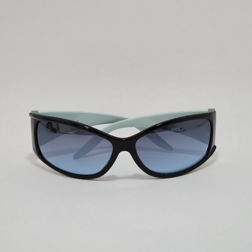 Womens Fashion Sunglasses Black and Blue Frame Mirror Lens - Item #DG26118 - Picture 3 of 8