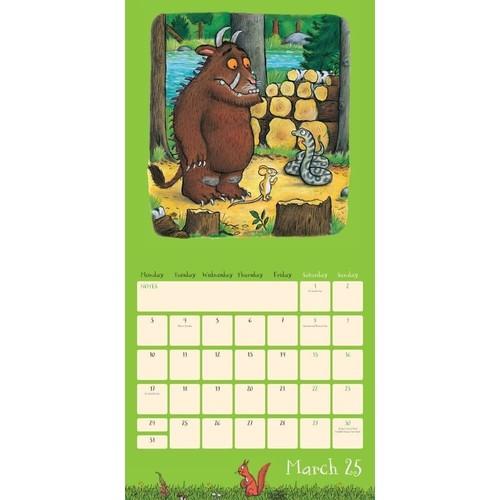 Kalender 2025 Der Grüffelo Monat zur Ansicht quadratischer Kalender offizielles Produkt - Bild 2 von 9