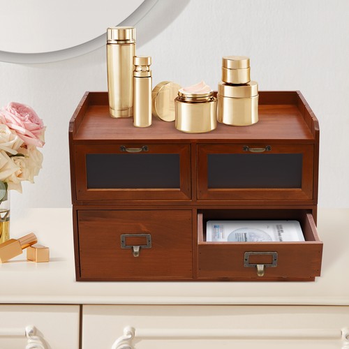 Desktop Organizing Cabinet, Supplies Organizer, Vintage Drawers for Desk - Picture 5 of 24