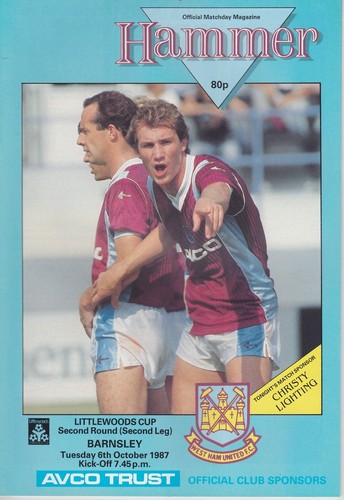 WEST HAM FOOTBALL PROGRAMMES 1987-88~ YOU CHOOSE OPPONENTS EXCELLENT CONDITION - Picture 5 of 12