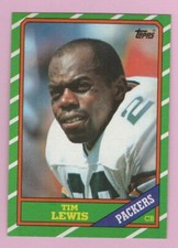 1986 Topps Tim Lewis #223 Green Bay Packers