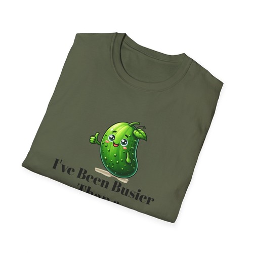 Camiseta Divertida Pepino - Camiseta Unisex "Más Ocupada Que un Pepino en una Prisión de Mujeres" - Imagen 17 de 28