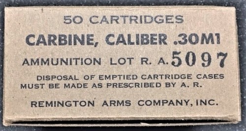 REMINGTON ARMS CO. M1 CARBINE WWII NEW REPLICA 50 ROUND AMMO BOXES - Picture 2 of 7