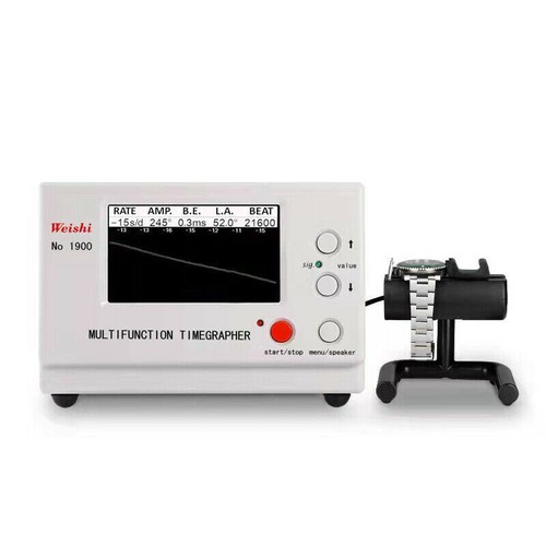 Weishi Watch Timing Machine Tester Tools Multifunction Timegrapher MTG-1900 C3K0 - Picture 4 of 10