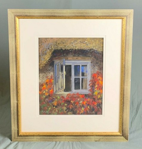 Pastel Drawing Autumnal Garden Window - Picture 2 of 4