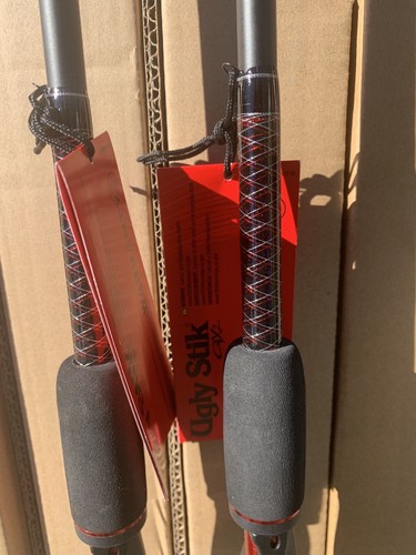 2 NEW 6’ Medium Heavy Ugly Stik GX2 1pc Spinning Rod GREAT BOAT RODS - Picture 7 of 10