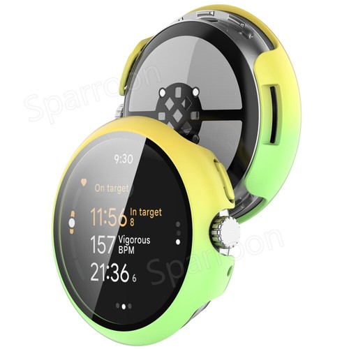 For Google Pixel Watch 3 Full Coverage PC+Tempered Glass Case Screen Protector - Picture 17 of 79