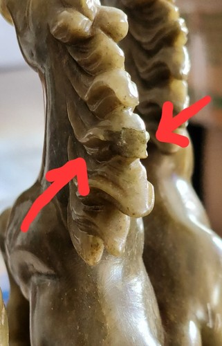 ANTIQUE HAND CARVED & SIGNED CHINESE JADE 3 HORSES ON CUSTOM CARVED BASE - Picture 24 of 24