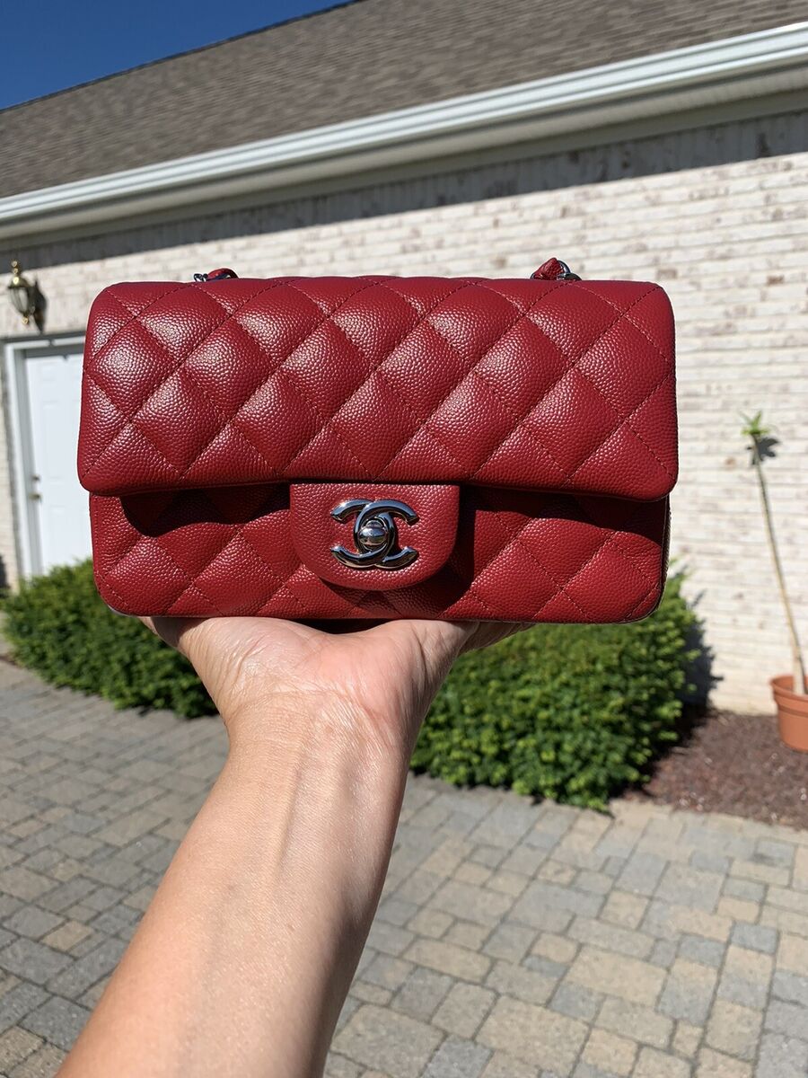 Chanel Rare Unicorn 17B Red Mini Caviar SHW
