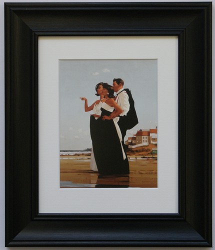 Jack Vettriano Framed Art Prints 33cm x 28cm 55 design choose Chunky BLACK frame - Picture 58 of 66