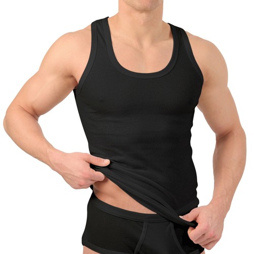 Herren Unterhemden Trägershirts Tanktop Trägerhemd Unterwäsche Baumwolle bis 6XL - Bild 11 von 12