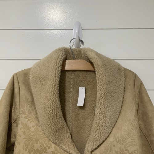Soft Surroundings | Coat Misha Tan Faux Sherling Pockets NWT- Small Petite - Picture 2 of 10