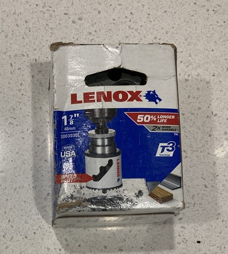 Lenox 3003030L Bi-Metal Speed Slot Hole Saw with T3 Technology, 1-7/8"