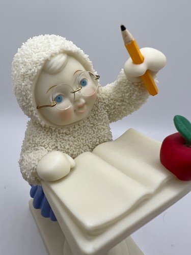Dept 56 Snowbabies Teachers Helper Figurine Lets Pretend 2001 - Picture 5 of 6