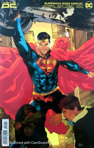 SUPERMAN VOL 7 ANNUAL 2023 #1 COVER E INCENTIVE EDWIN GALMON CARD STOCK VAR NM
