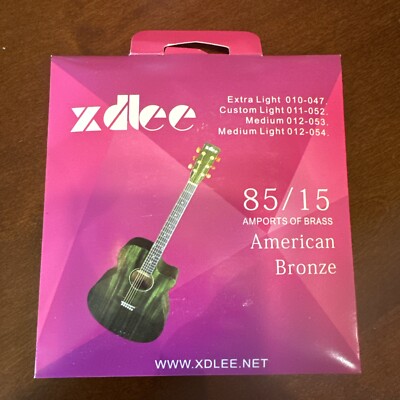 XDLEE American Bronze Guitar Strings 85/15 Factory Sealed Multiple Available