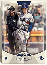 Topps Shohei Ohtani 50/50 Los Angeles Dodgers Stolen Base #23 7/13/2024 Card #52