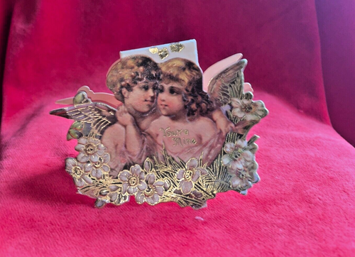 Vintage Small Cherub's Paper Gift Card printed in Hong Kong - Picture 3 of 12