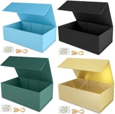 Gift Boxes with Lids Magnetic Closure for Presents Christmas Holidays Clothes