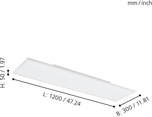 EGLO Connect-Z Turcona-Z smartes Panel CCT RGB 120x30 cm EEK:E (Spektrum A-G) - Bild 5 von 13