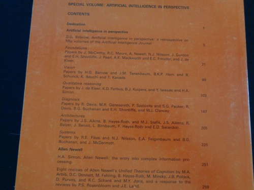 AI Elsevier Science Journal Artificial intelligence 1993 Volume 59 Allen Newell - 第 3/12 張圖片