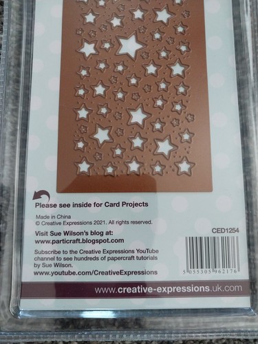 Creative Expressions Craft Dies Sue Wilson Slimeline Stars CED1254 New - Picture 8 of 12