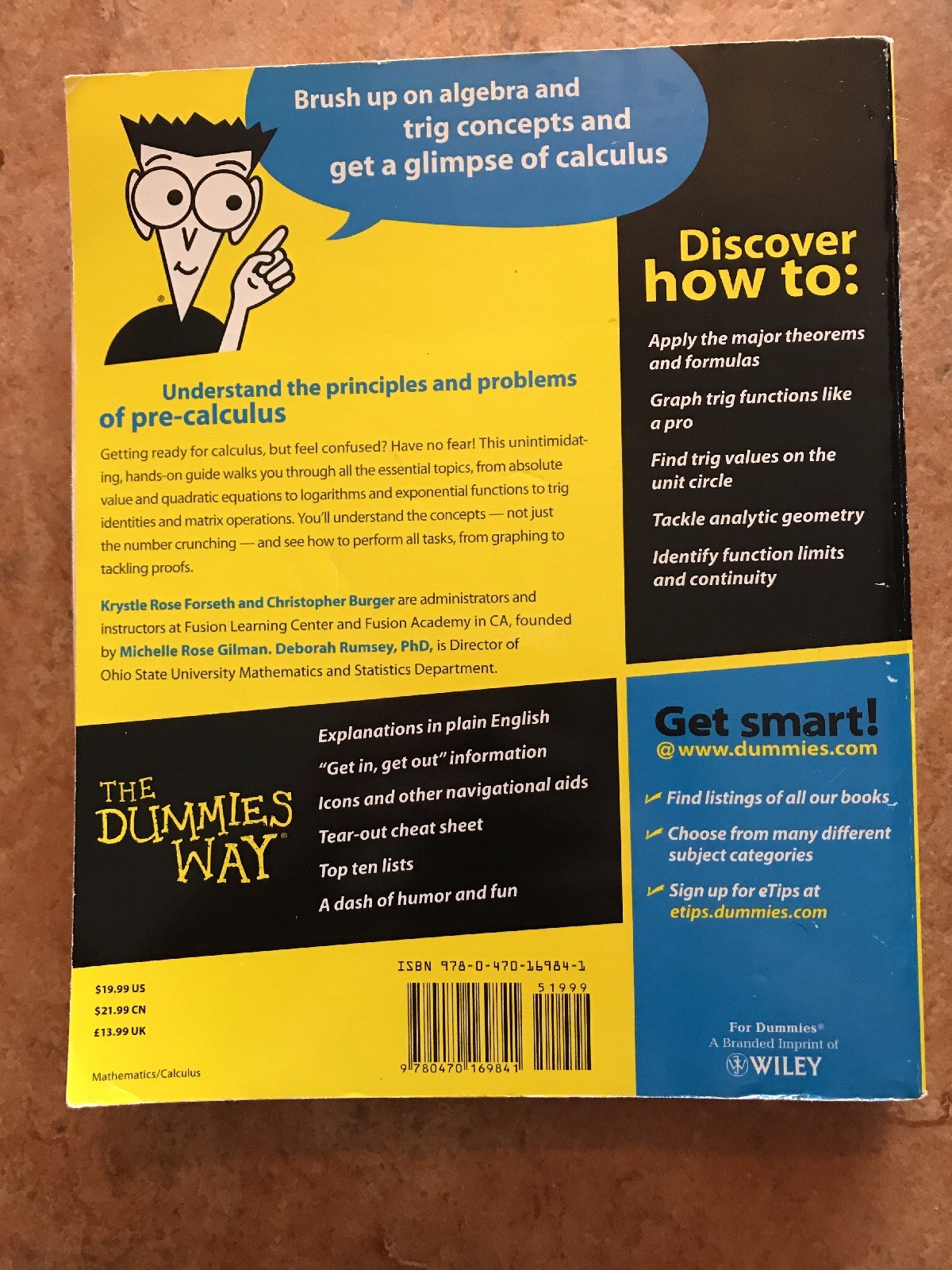Pre-Calculus+for+Dummies+by+Michelle+Rose+Gilman%2C+Christopher+James ...