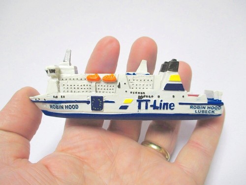 Schiff Fähre Robin Hood Lübeck TT Line 12 cm Poly Modell Neu - Bild 7 von 7