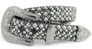 KIPPYS-34-L-SWAROVSKI-CRYSTAL-COWBOY-BUCKLE-BELT-COWGIRL-MADE-USA-AMERICA