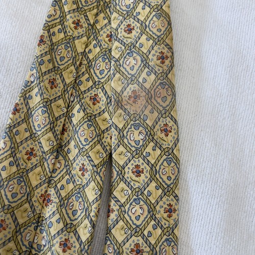 Hermes Tie Classic Necktie suit designer Silk Made in France Logo Yellow - 第 6/6 張圖片
