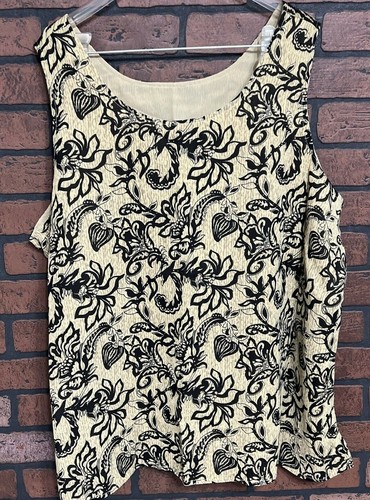 Vintage KOOS Of Course Womens Printed Tank Size 3x - Picture 2 of 4