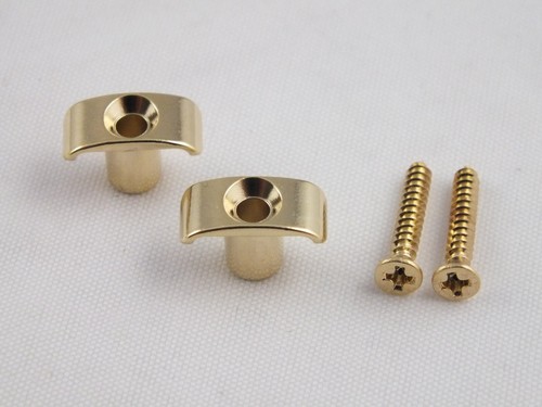 Pair of FENDER ULTRA STRING GUIDES Stainless Steel in Chrome Nickel Black & Gold - Picture 9 of 12