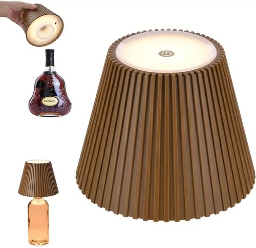 Wireless Bottle Lamp, 3-Level Brightness Rechargeable Lamp,Cordless Table Lamp S - Bild 1 von 4