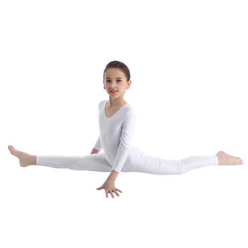 DE Mädchen Trikot Tanzanzug Body Langarm Ballettanzug Tanz Gymnastik Overall - Bild 19 von 101