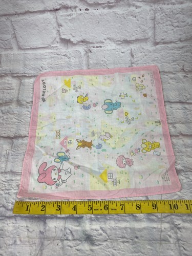 Sanrio 1976 My Melody rosa Taschentuch Vintage Serviette Made in Japan - Bild 14 von 14