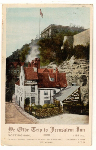 1930 PC: Ye Olde Trip to Jerusalem Inn - Nottingham, England