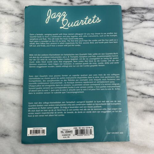 Jazz Quartets for Clarinet by Bert Lochs 2005 Sheet Music Instruction & CD Set - Picture 3 of 11