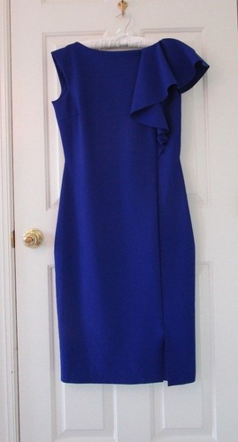 Robe Chiara Boni La Petite 'Chitra' à volants latéraux neuve avec étiquette en ventes exceptionnelles Inchiostro 14 695 $