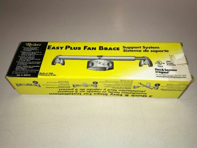 Pass and Seymour Ceiling Fan Box W//Brace