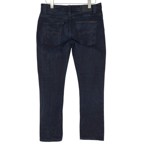Jeans Nudie Grim Tim Negro Anillo Hombre Stretch Slim Skinny Cm9 Talla W33 L30 - Imagen 4 de 9