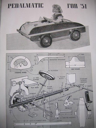 8 OLDTIMER FLUGZEUG TRETAUTO BÜRGERSTEIG TRAKTOR PLÄNE 13 - Bild 5 von 5