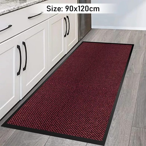 Large Heavy Duty Non Slip Rubber Back Barrier Door Mat Hallway Kitchen Floor Rug - Picture 3 of 80