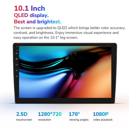 Eonon 10.1" Double Din 8-Core Android 13 6+64 Car Stereo Radio GPS CarPlay Touch - Picture 7 of 24