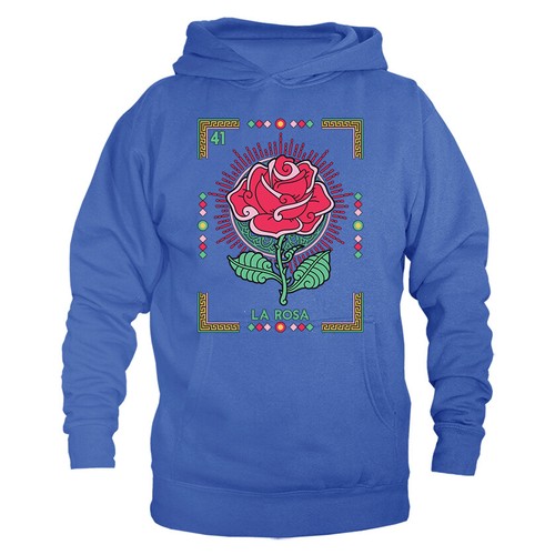 LA ROSA LOTERIA CARD GRAPHIC HOODIE - Bild 10 von 10