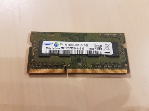 2GB Samsung M471B5773DH0-CH9, DDR3, PC3-10600S SODIMM 204 Pin Laptop Ram - Afbeelding 1 van 1