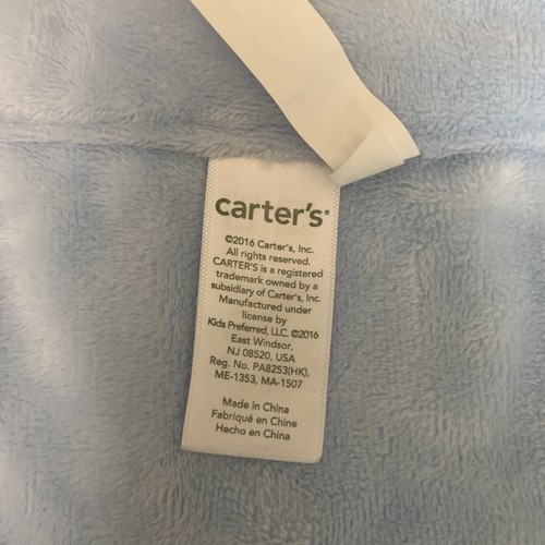 Carters Minky Blue Sports Football Baseball Soccer Ball Lovey Security Blanket - Picture 4 of 5